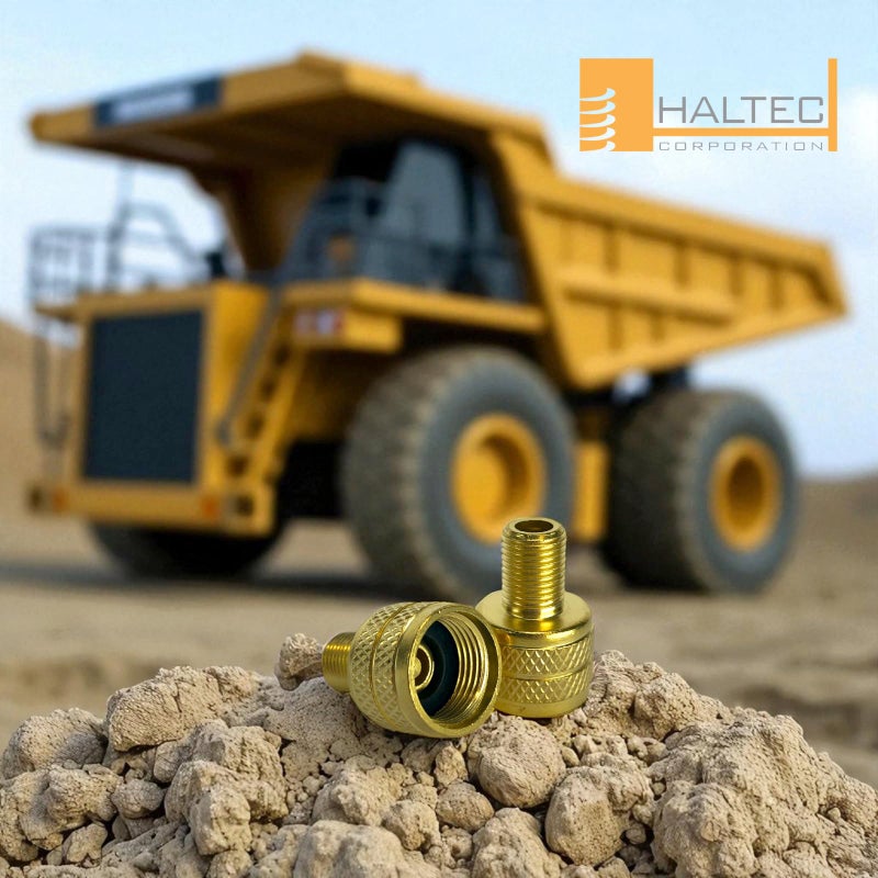 Haltec 5 8807N-4 Large Bore Tire Valve Adapters to Standard Bore OTR Truck Farm - Image 2